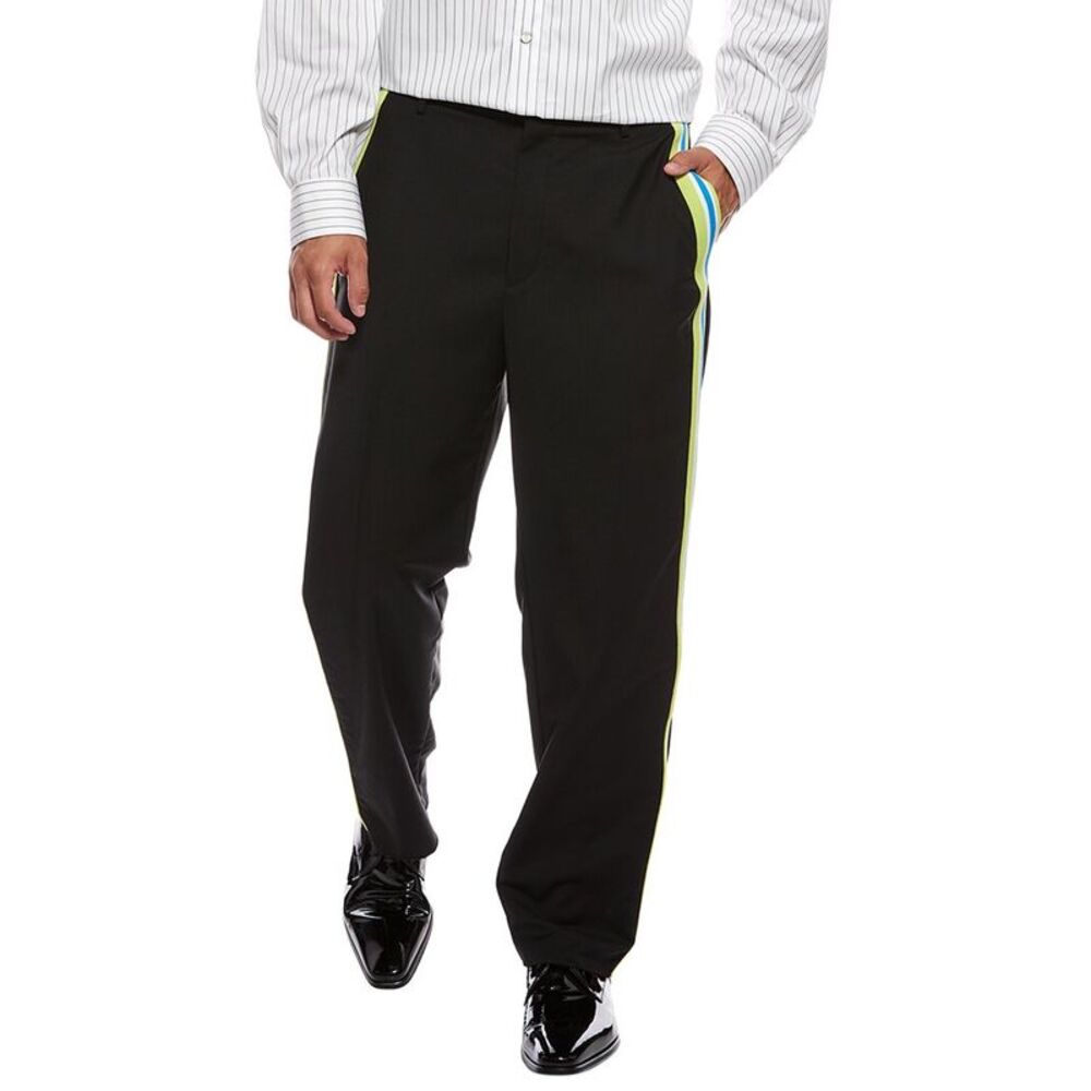 Valentino Mens  Wool & Mohair-Blend Pant, Black